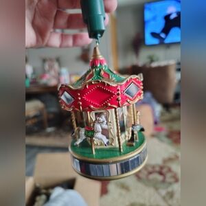 Vintage Noma electric carousel ornament